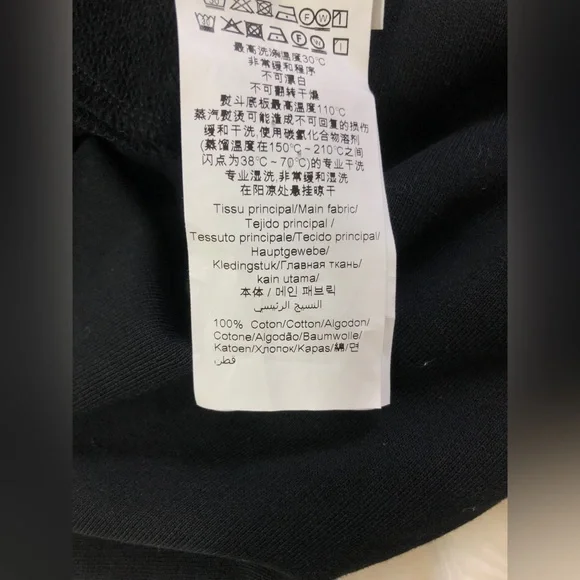 NWT Kenzo Logo V Neck Black Dress Sweatshirt - Picture 9 of 10